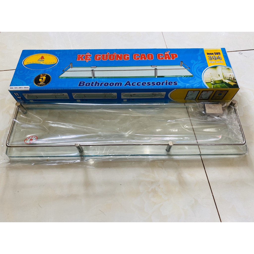 Kệ kiếng phòng tắm INOX 304 - Kệ gương-Kệ nhà tắm ( Mã SP: TP06)