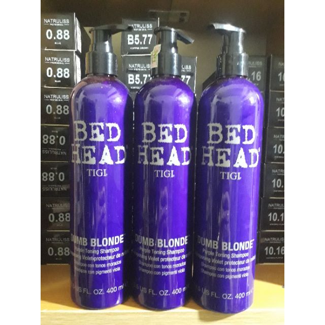 DẦU GỘI TÍM TIGI BEDHEAD BLONDE SILVER USA 400ML KHỬ ÁNH VÀNG CHO TÓC