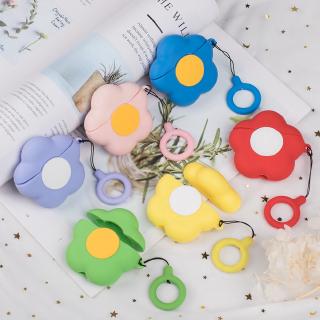 Vỏ bọc silicone hình bông hoa dễ thương cho hộp sạc tai nghe Airpod 1/2