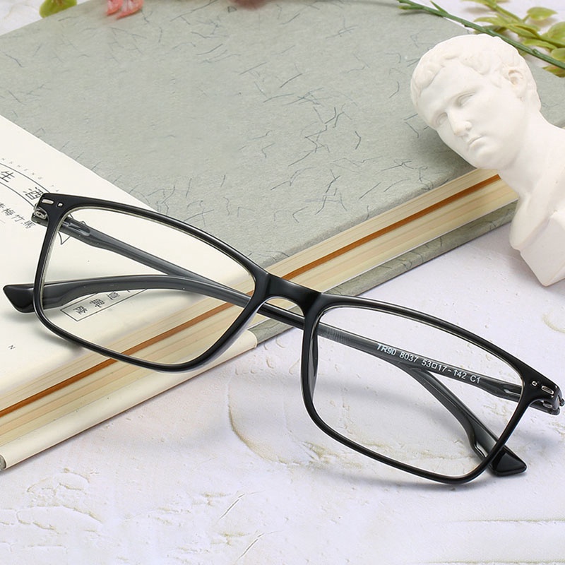 Gọng kính cận nhựa dẻo VIENDO dáng vuông-1.00~-6.00độ thời trang cho nam và nữ