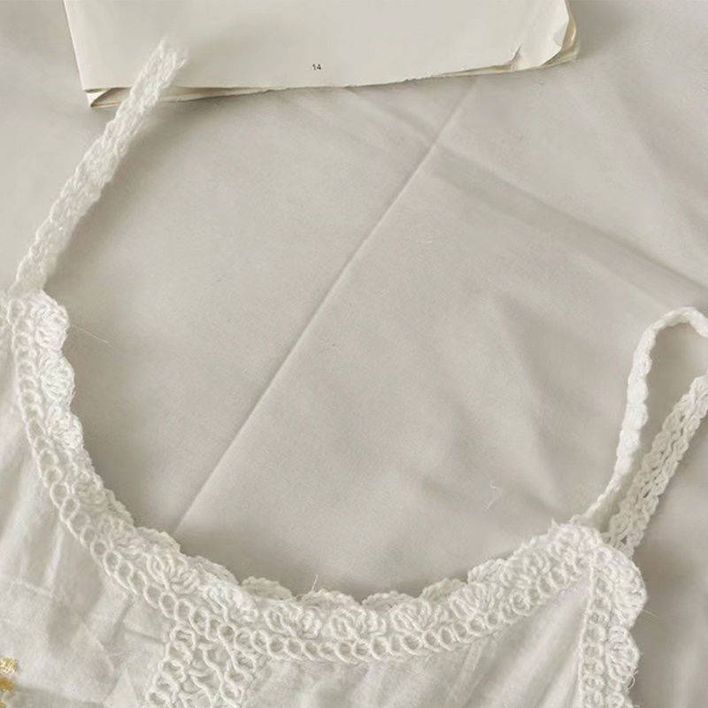 Brroa Áo Croptop Dệt Kim Không Tay Cổ Tròn Dáng Ôm Phong Cách Bohemia Ngọt Ngào Mùa Hè Cho Nữ