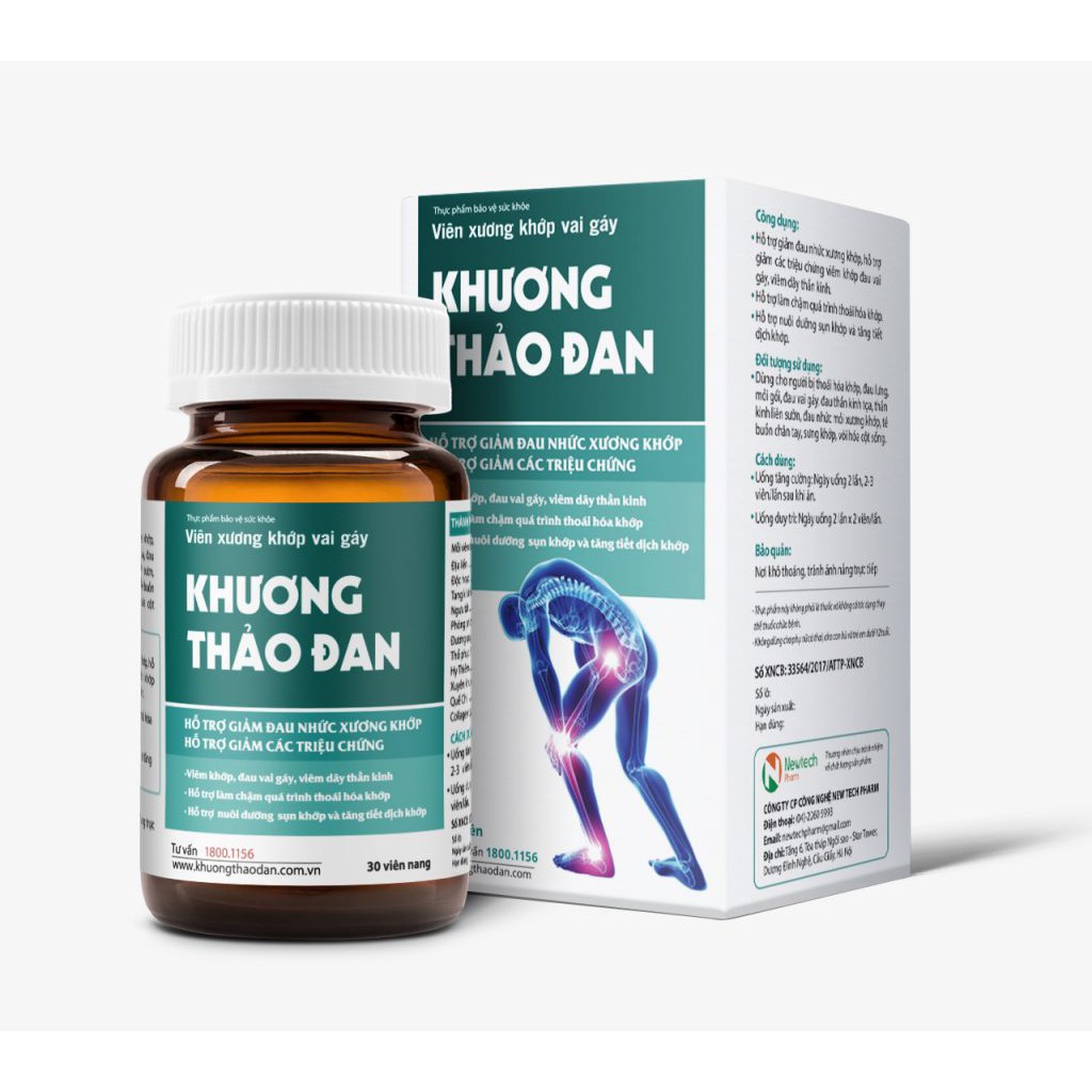 Khương thảo đan hỗ trợ Giảm nhanh triệu chứng đau nhức xương khớp, đau vai gáy, viêm dây thần kinh CN289