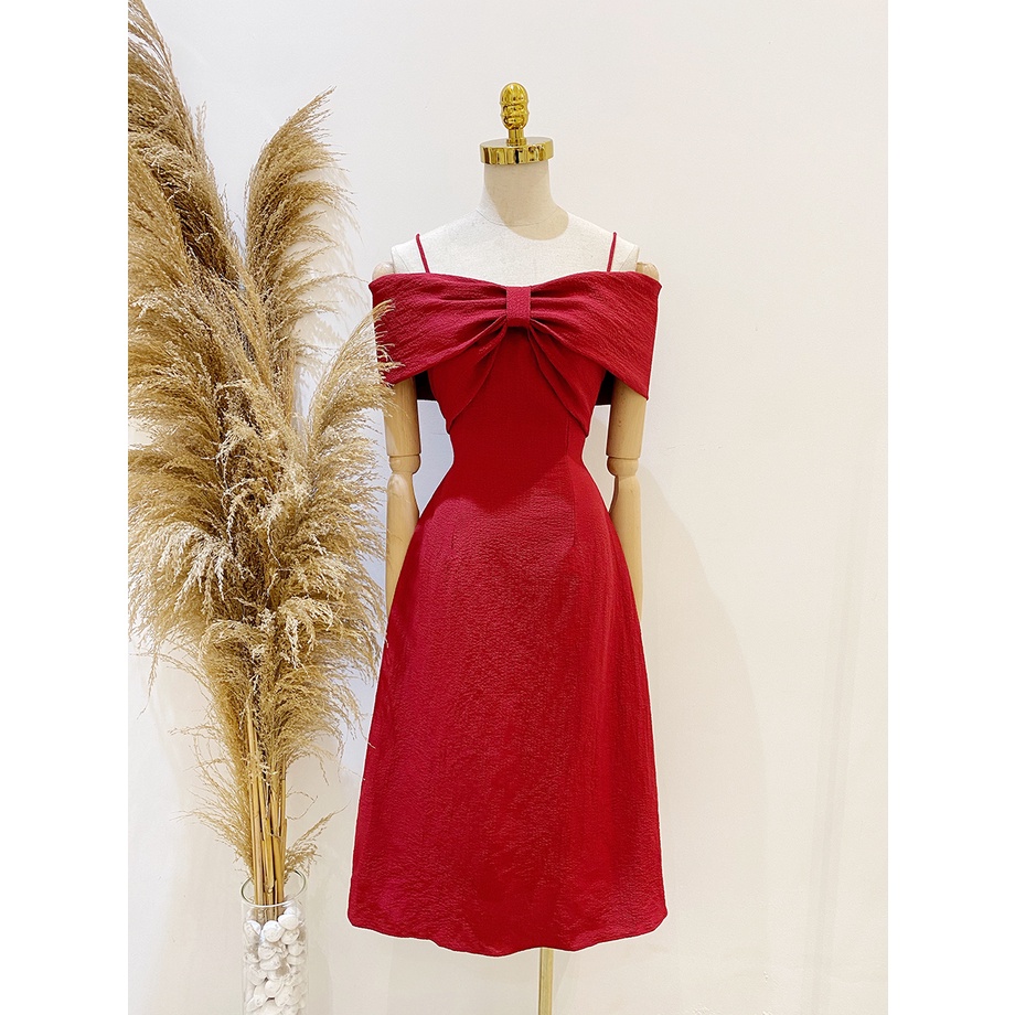 [BBSTORE'S] Đầm Trễ Vai Hai Dây Nơ Ngực - D774 | BigBuy360 - bigbuy360.vn