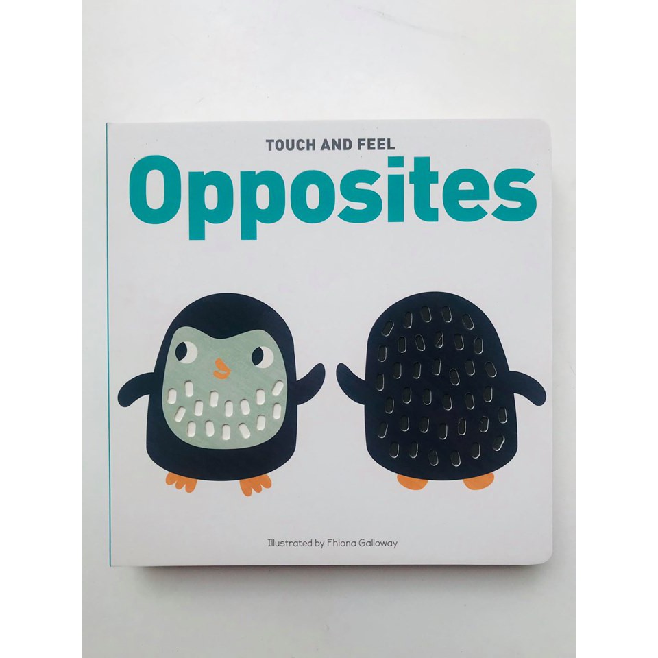 Sách - Touch And Feel Board Book Opposites - Bổ Sung Vốn Từ Vực Cho Trẻ ( Dành Cho Bé Từ 2 Tuổi )