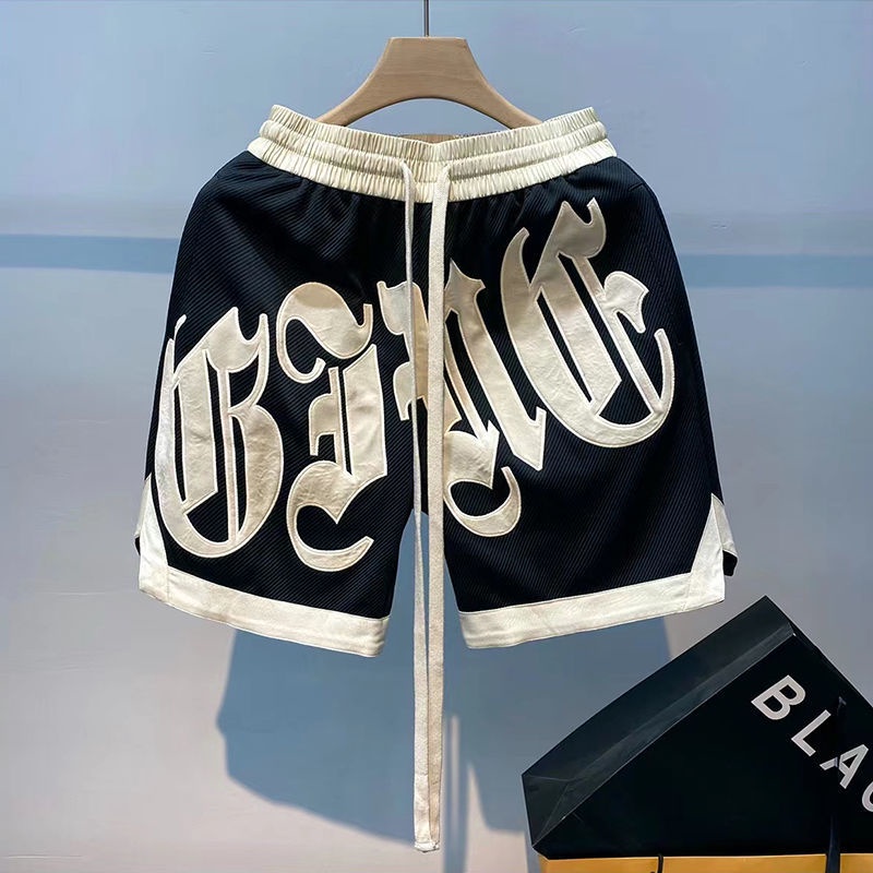 Quần Short Thể Thao Dáng Rộng Phong Cách Hip Hop Đường Phố Cá Tính Cho Nam