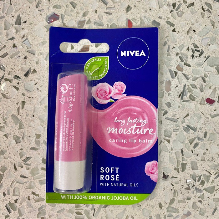 Son Dưỡng Ẩm Chuyên Sâu, Mềm Mịn Môi Nivea Long Lasting Moisture 4.8g từ Đức