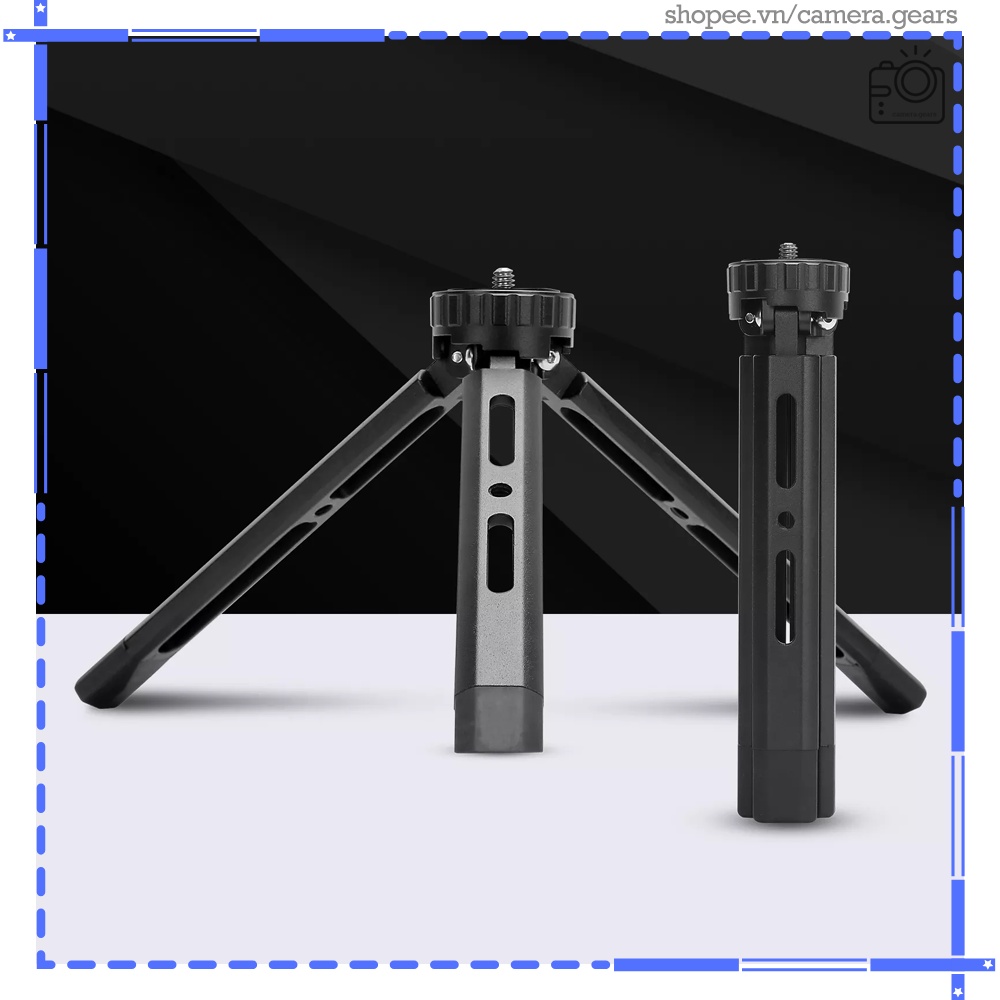 Tripod khóa xoay Andoer AT-04, đế 3 chân chắc chắn cho máy ảnh, máy quay phim, gimbal, điện thoại| Chất liệu hợp kim