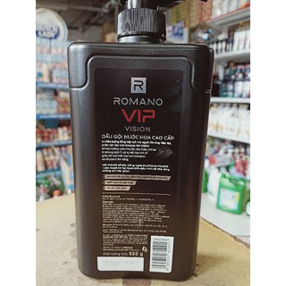 DẦU GỘI ĐẦU ROMANO VIP -650g