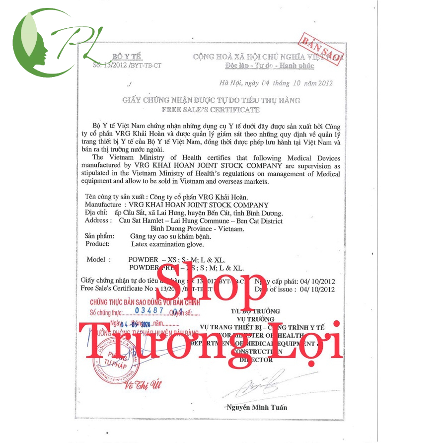 Thùng 10 Hộp Găng Tay Cao Su Y Tế Không Bột Vglove Phủ Polymer 2 Mặt - Hàng Công Ty - Xuất VAT Free