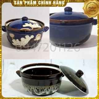Âu sứ, tô bát có nắp đựng cơm canh D17 × H11 men hỏa biến độc lạ - Gốm sứ Bát tràng