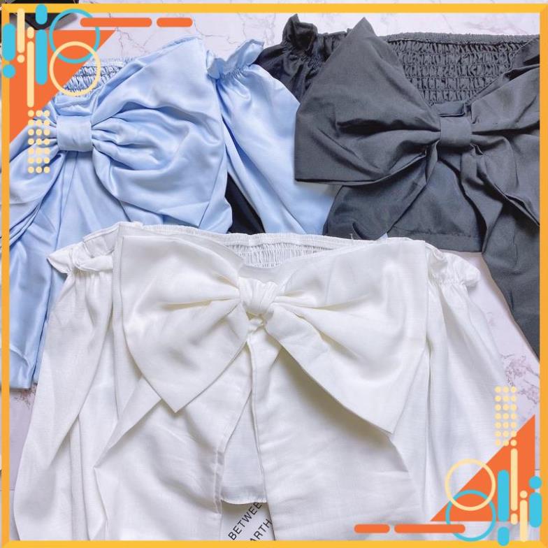 [Thế Giới Coptop] ÁO CROPTOP PHỐI NƠ SIÊU ĐÁNG YÊU ( KÈM ẢNH THẬT ) A5006 [Hàng Đẹp]