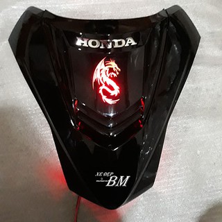 mặt nạ 2 tầng đen độ led cho wave 100