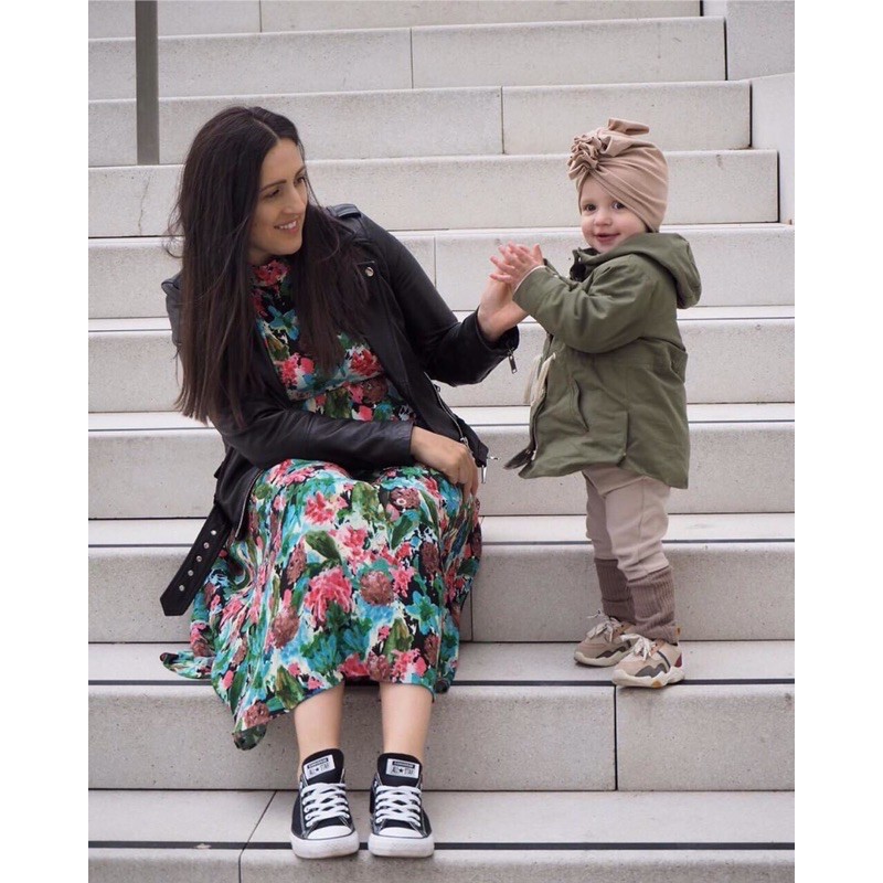 Áo parka Zara màu rêu