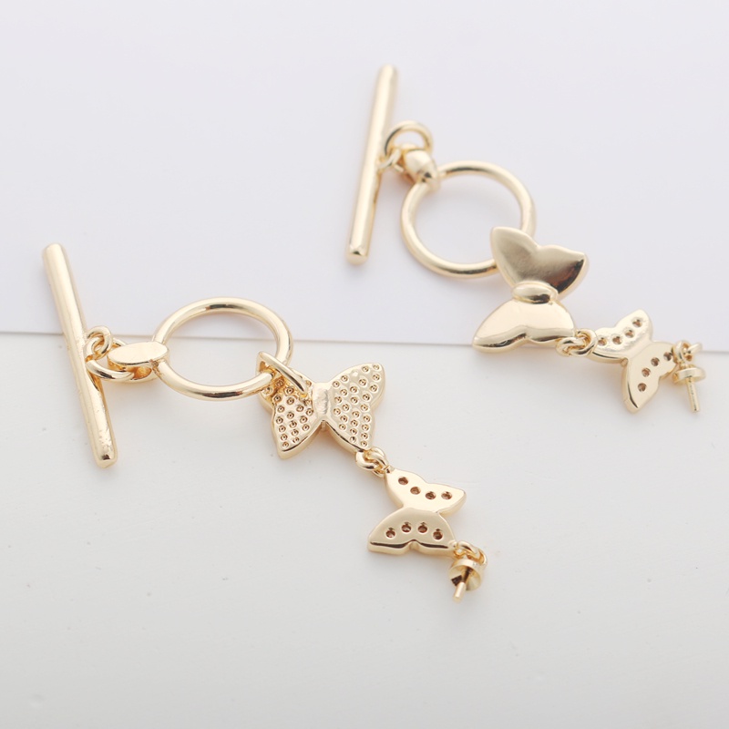 Khóa Cài Dây Chuyền Màu Vàng Đồng 14k Kích Thước 12mm