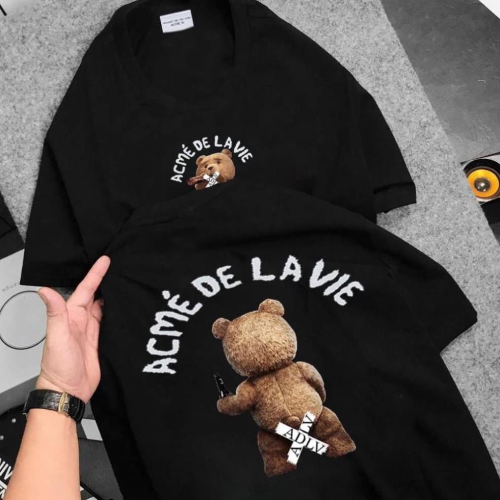 Áo Phông ADLV Nam Nữ Bear Áo Thun ADLV Tay Lỡ Form Rộng (M 47 - 48 ) | BigBuy360 - bigbuy360.vn