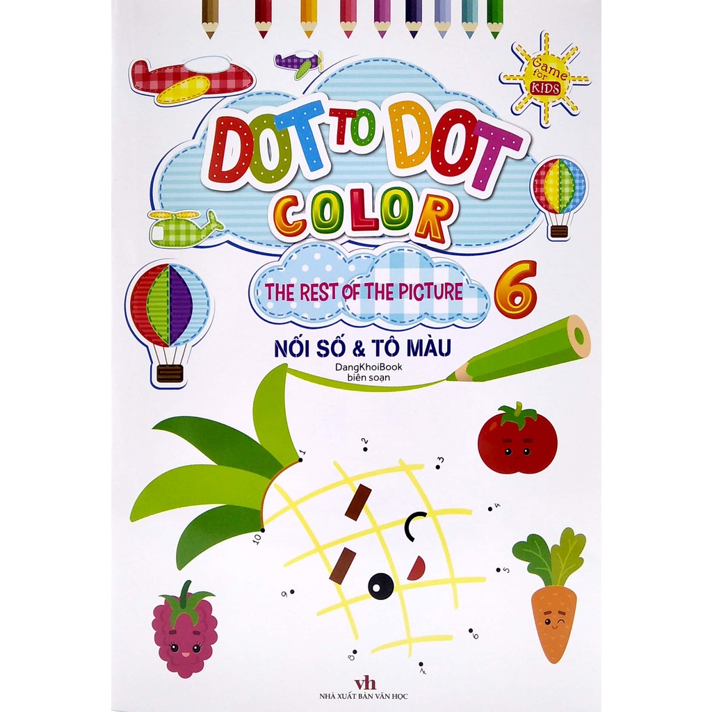 Sách Dot To Dot Color - The Rest Of The Picture - Nối Số Và Tô Màu 6
