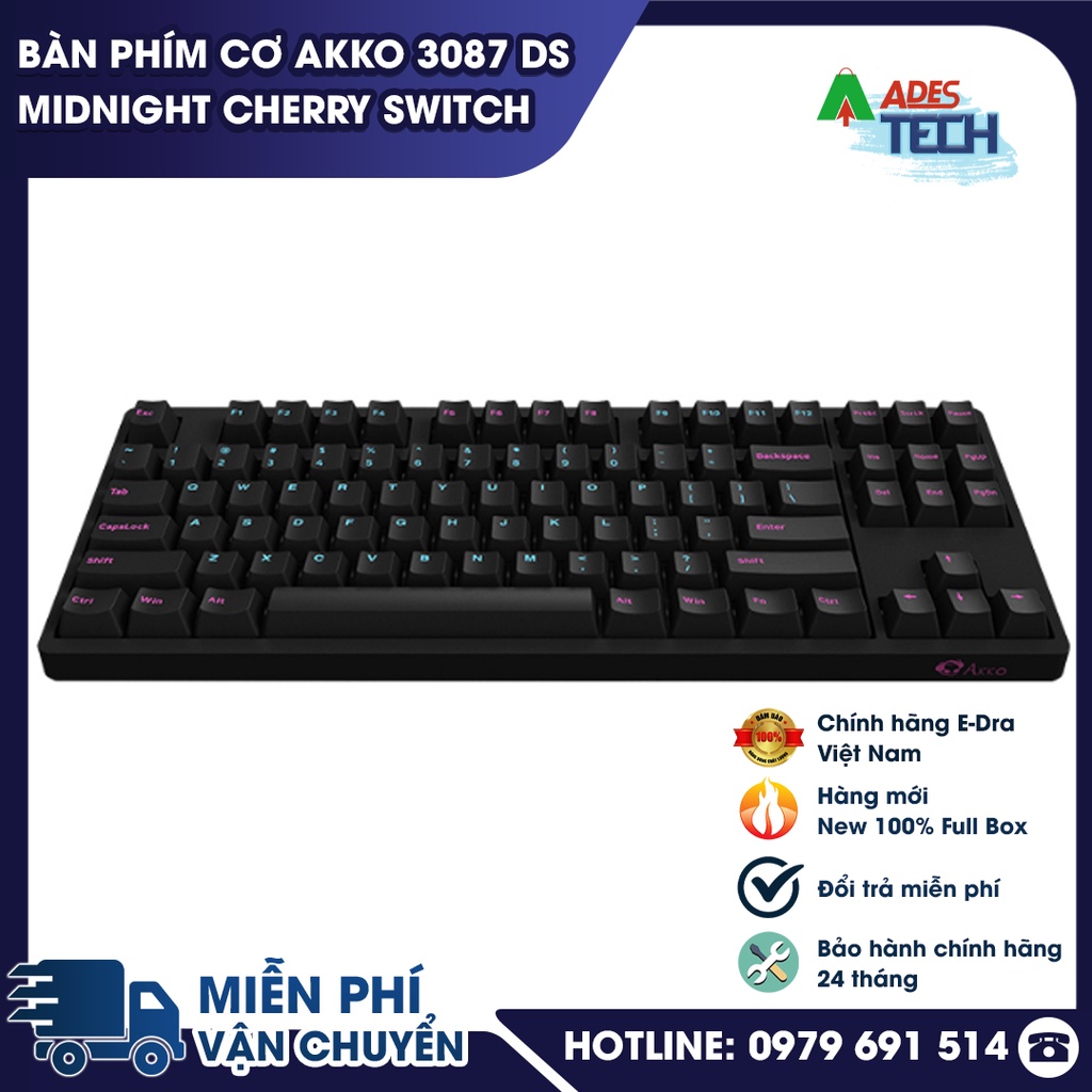Bàn phím cơ AKKO 3087 DS Midnight  | Bảo Hành Chính Hãng 12 Tháng