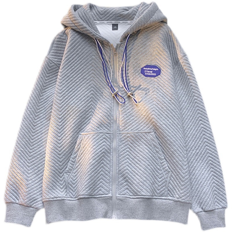 Áo Khoác Cardigan Có Nón Trùm Đầu Kết Cấu Nhãn Hiệu Mỹ Thời Trang Mùa Thu Dễ Phối Đồ Dành Cho Nam Fru107
