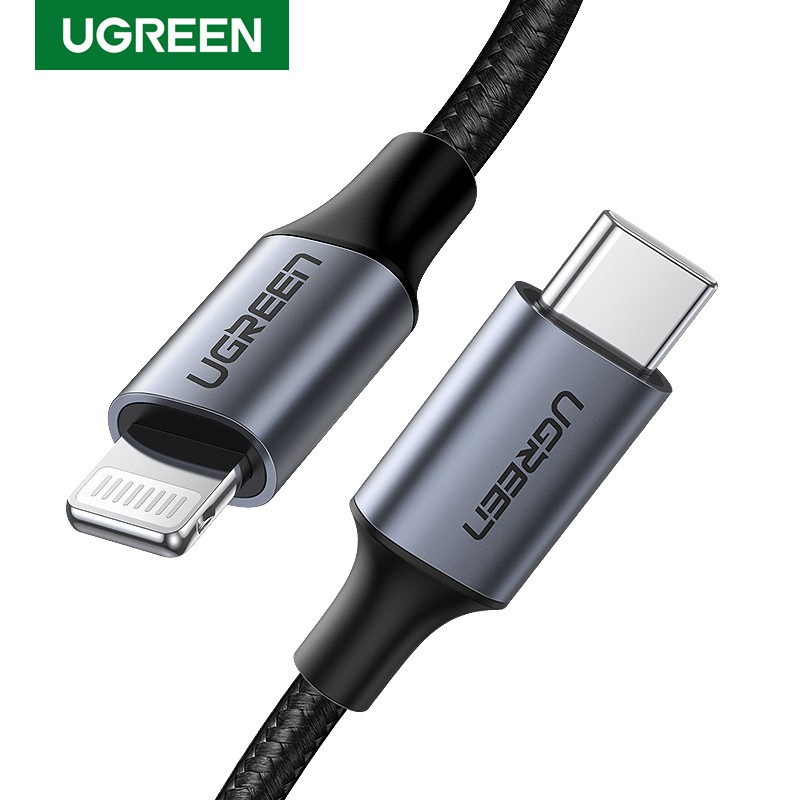 Đầu chuyển đổi UGREEN USB C sang Lightning PD 20W sạc nhanh thích hợp cho iPhone 11 12 13 14/ iPad Pro Air/ Air Pod Pro