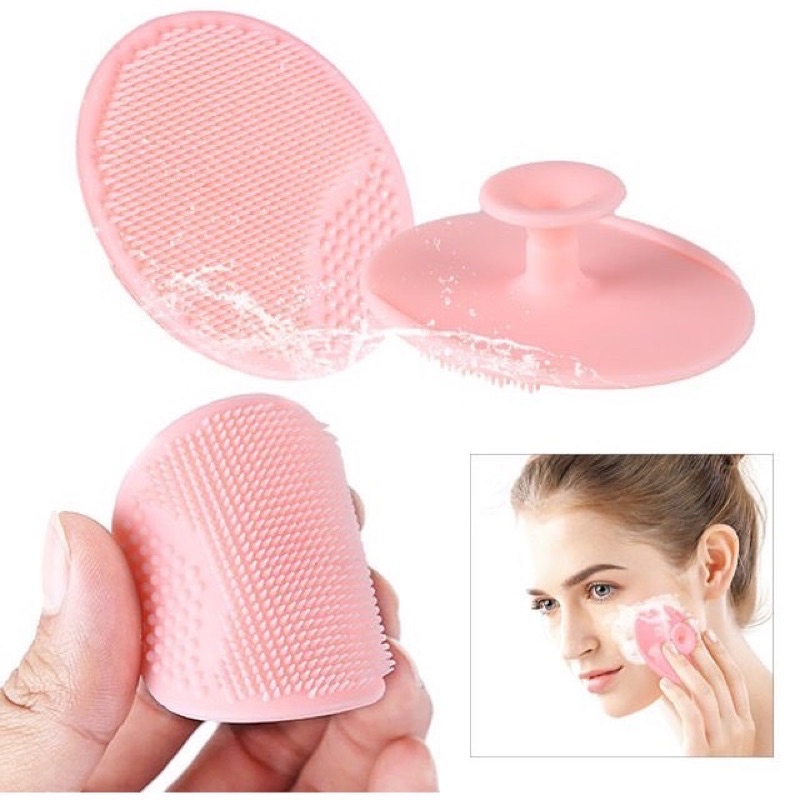 Miếng rửa mặt silicon cao cấp tẩy tế bào chết sạch mụn đầu đen Silicon Cleansing Pad