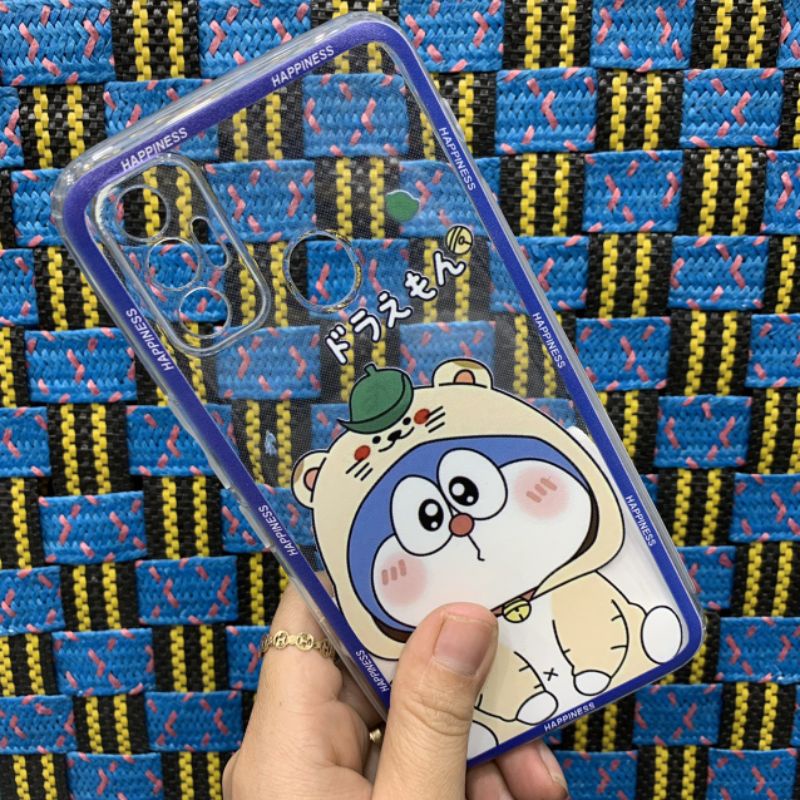 Ốp lưng Tecno Spark 7 / spark 7T dẻo trong in hình gấu Bearbrick doremon siêu dễ thương bảo vệ camera
