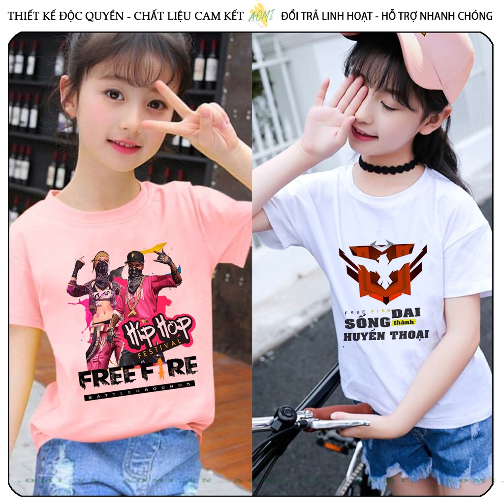 ÁO THUN FREE FIRE GARENA LIÊN QUÂN, Áo thun Mẫu mới cực đẹp, Chất liệu thun thoáng mát co dãn