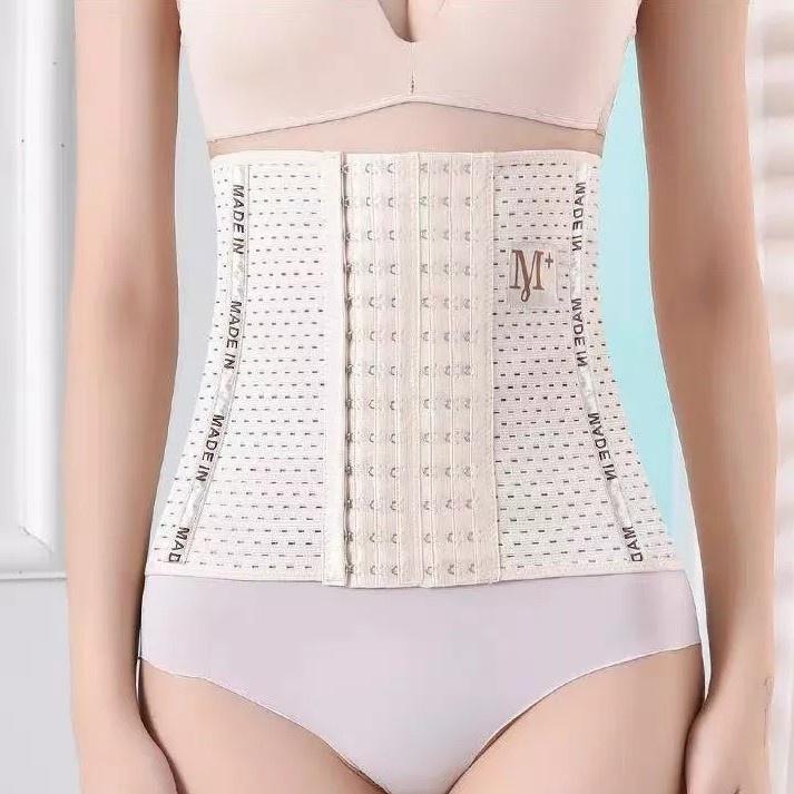 Đai nịt bụng tạo dáng chống cuộn, 6 nấc cài, Gen nịt bụng tạo vóc dáng, giảm mỡ béo
