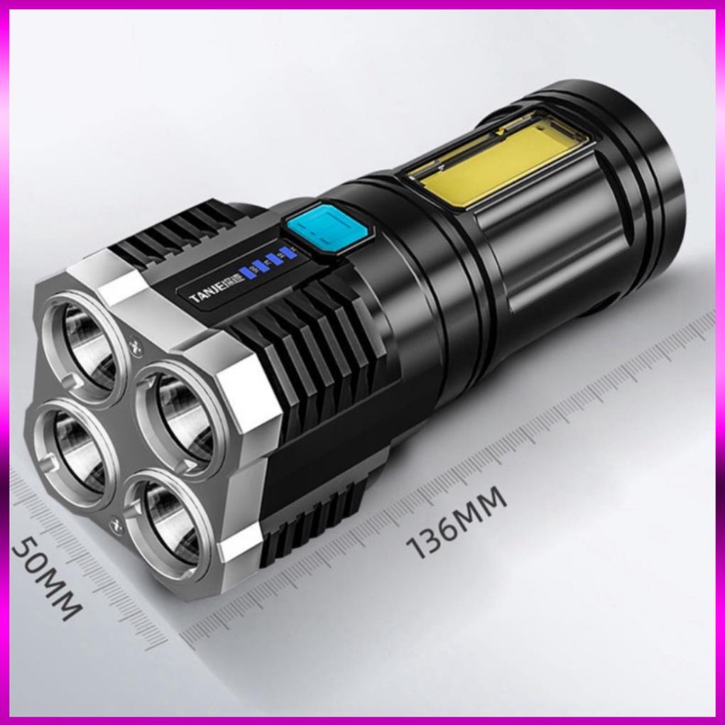 đèn pin siêu sáng càm tay 4 bóng lead ( tuyển sỉ )