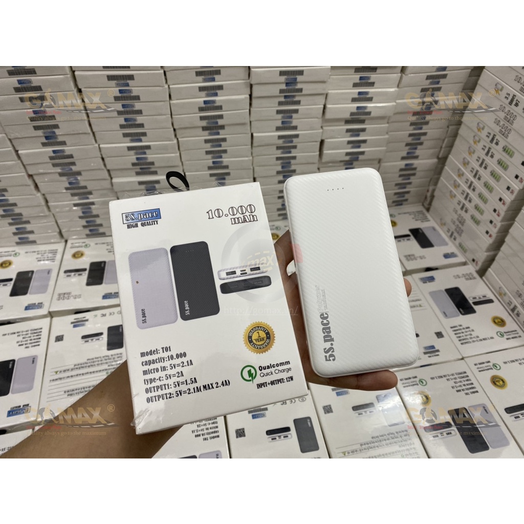 SẠC DỰ PHÒNG 5S PACE -Mã T01- 10000mAh