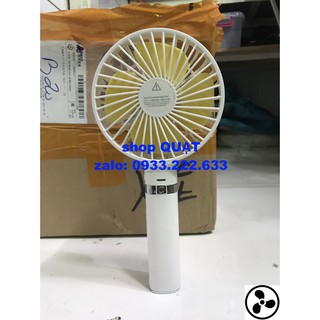 Quạt mini cầm tay để bàn + sạc dự phòng + đèn pin