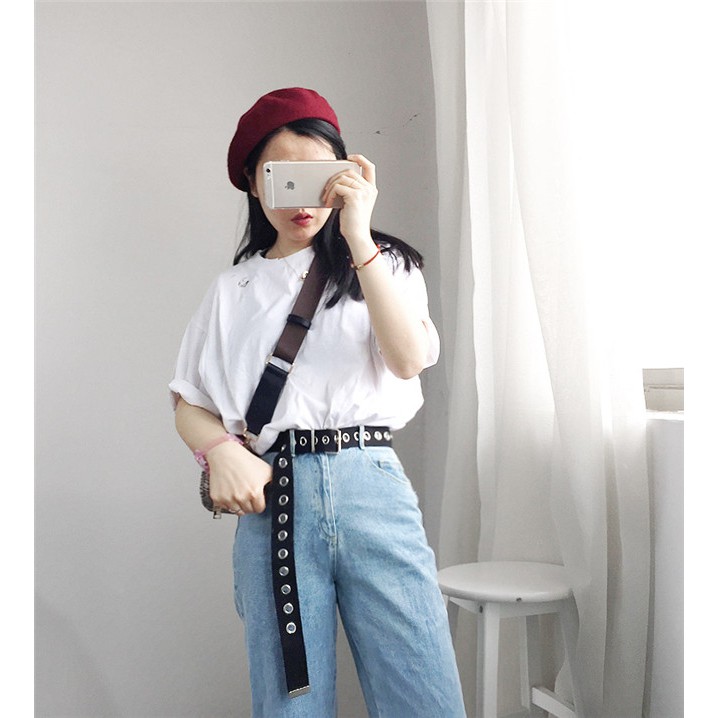 [Hàng Có Sẵn] Miễn Phí Vận Chuyển Giá Sỉ Thắt Lưng Vải Canvas Đơn Giản Thời Trang Xu Hướng Nhật Bản Dành Cho Nam Và Nữ