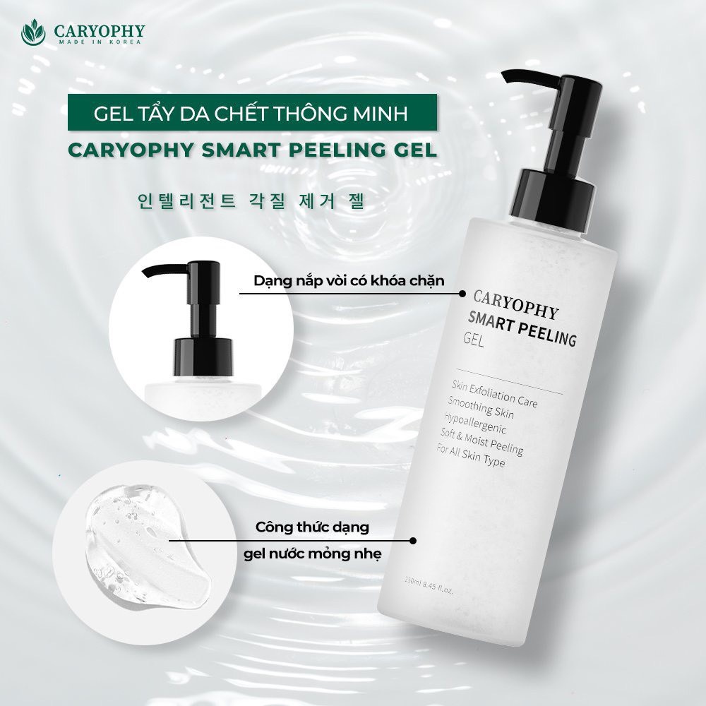 Gel Tẩy Tế Bào Da Thông Minh Ngăn Ngừa Mụn, Caryophy Smart Peeling Gel 250ml