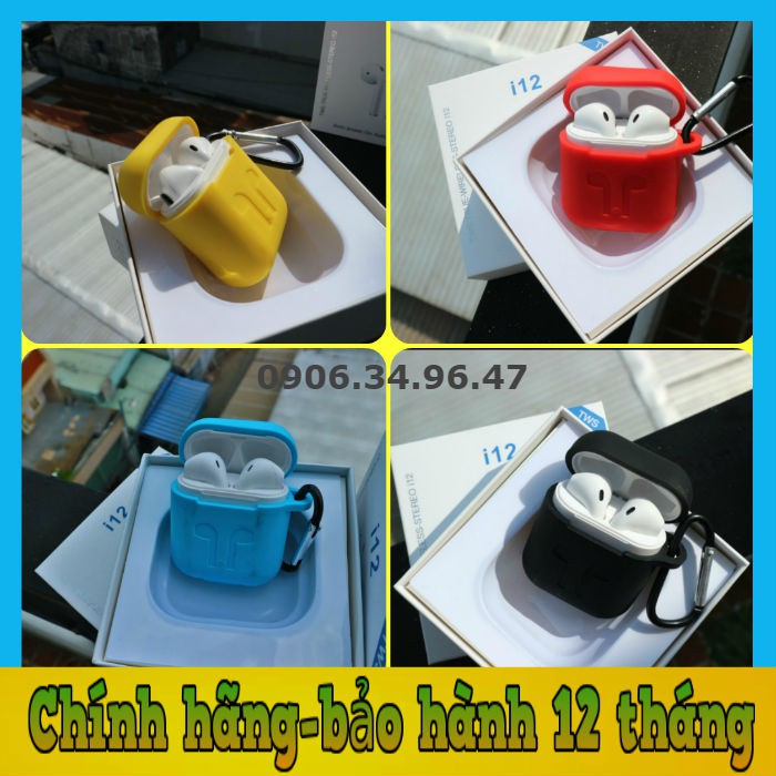[Mua Tainghe Tặng Vỏ bọc+Móc] Tainghe Bluetooth I12,I11,I7S-TWS 5.0 Siêu Rẻ Siêu Chất Lượng.