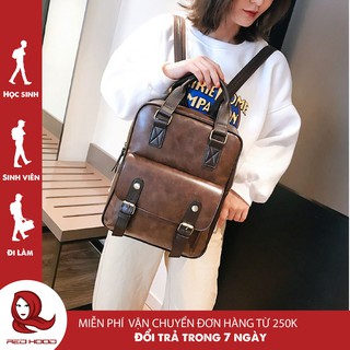 Balo thời trang balo nam nữ da PU cao cấp phong cách vintage cực đẹp