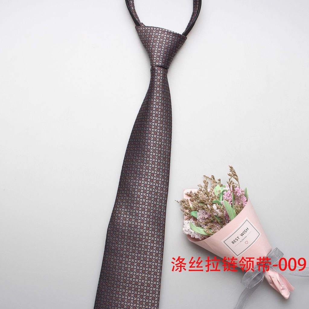 Cà Vạt Công Sở Chuyên Nghiệp Có Khóa Kéo Tự Động 8cm 24H