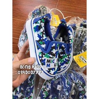 Giày Slip On Bé Trai Mickey Camo