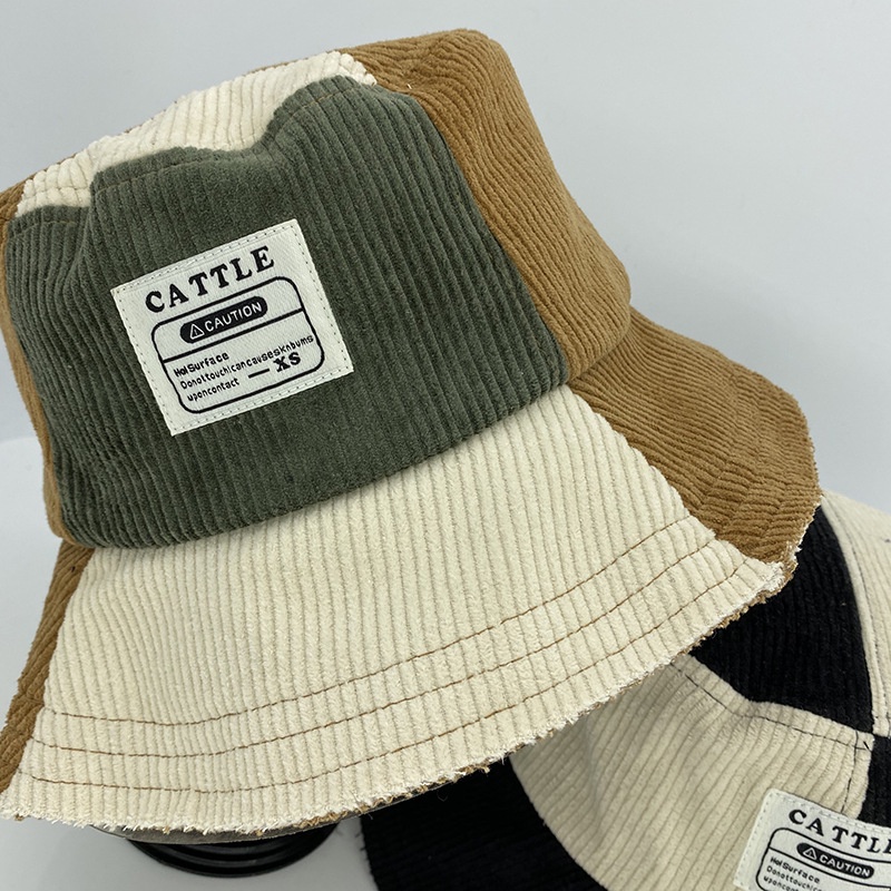 Mũ Bucket LINJW vải cotton thêu họa tiết thời trang nam và nữ cho hoạt động ngoài trời