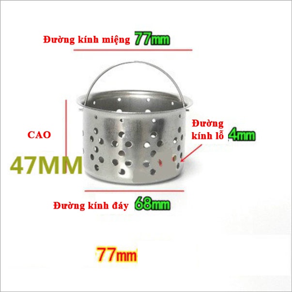 Giỏ lọc bồn rửa bát ịnox, không rỉ sét, độ bền cao, phễu lọc rác inox,LRI5.1 - HVL TEA