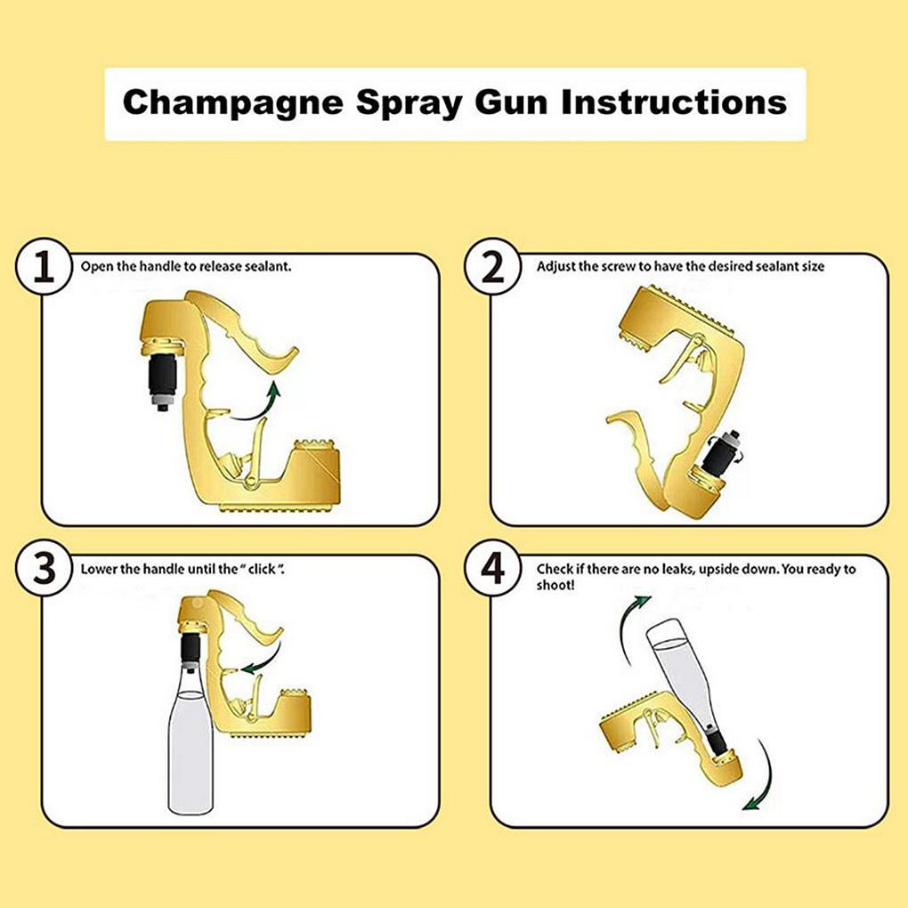 Nút Chai Rượu Champagne Bằng Nhựa Và Kim Loại Tiện Dụng