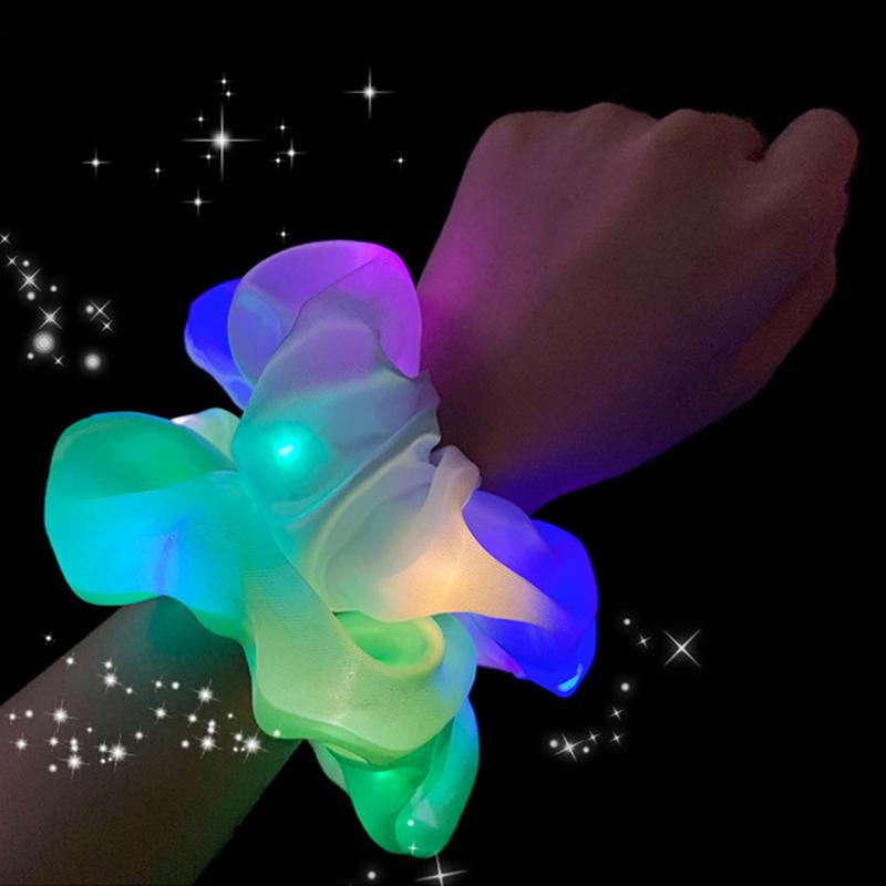 Dây buộc tóc co giãn có đèn led nhiều chế độ