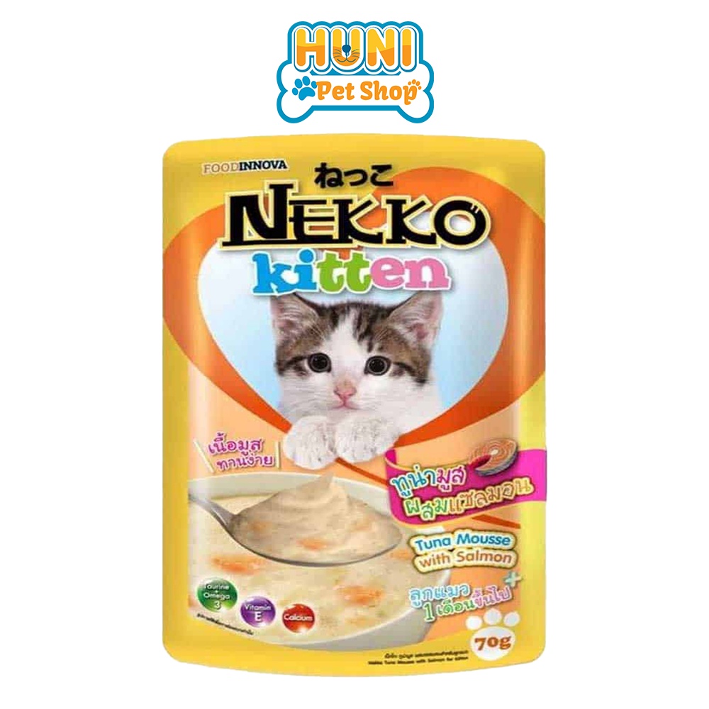 Pate mèo con NEKKO KITTEN, gói 70g - Thức ăn cho mèo Huni Petshop