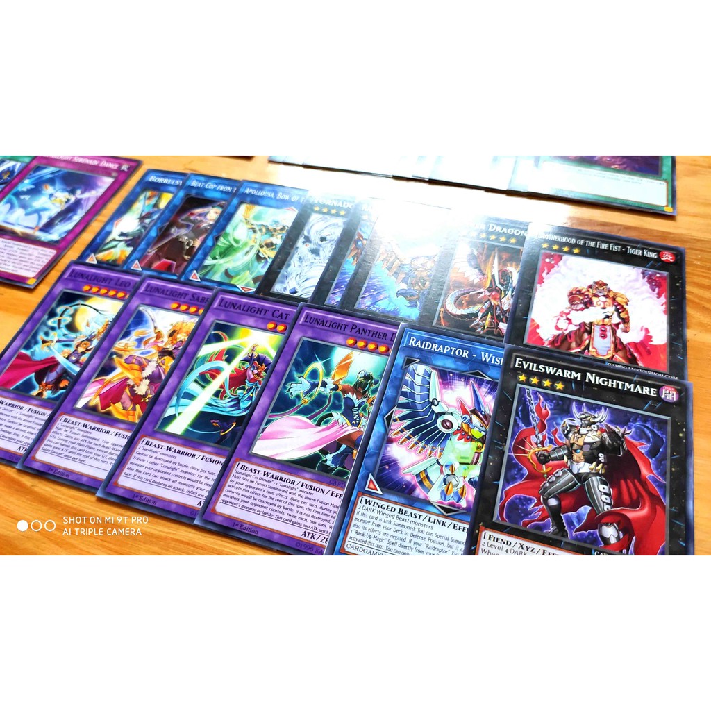 Bài Yugioh ❤️FREESHIP❤️ Thẻ bài Yugioh Lunalight Celina deck 54 lá