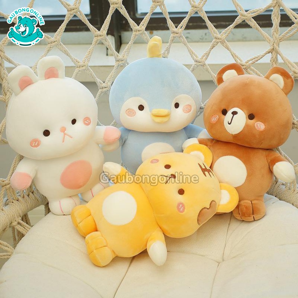 Bộ Tứ Thú Nhồi Bông Dễ Thương 30cm Cao Cấp Gấu Bông Online