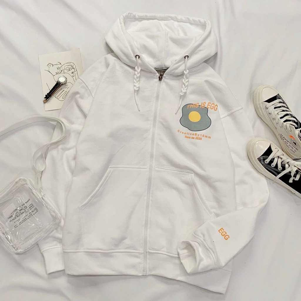 [Mã SKAMA06 giảm 8% tối đa 50K đơn 250K] Áo khoác unisex form rộng nỉ Trứng Ráng nam nữ ulzzang WIND | BigBuy360 - bigbuy360.vn