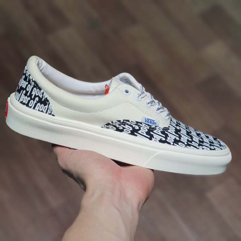 [ẢNH THẬT] Giày Thể Thao Sneaker Vans X Fear of God cổ thấp Nam Nữ (Fog) Chữ trắng Replica 1:1