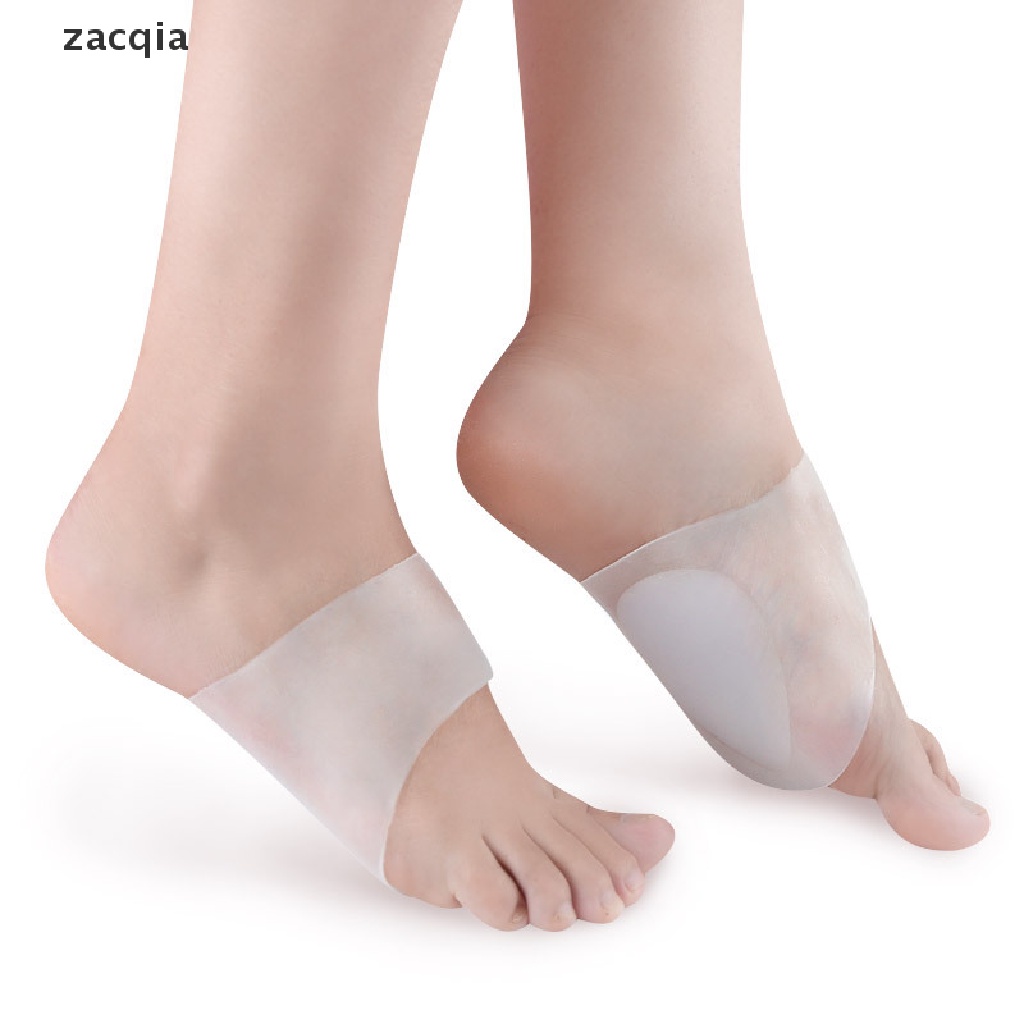 [Hàng mới về] Cặp miếng đệm lót vòm bàn chân silicone gel mềm mại mát xa hỗ trợ tiện lợi