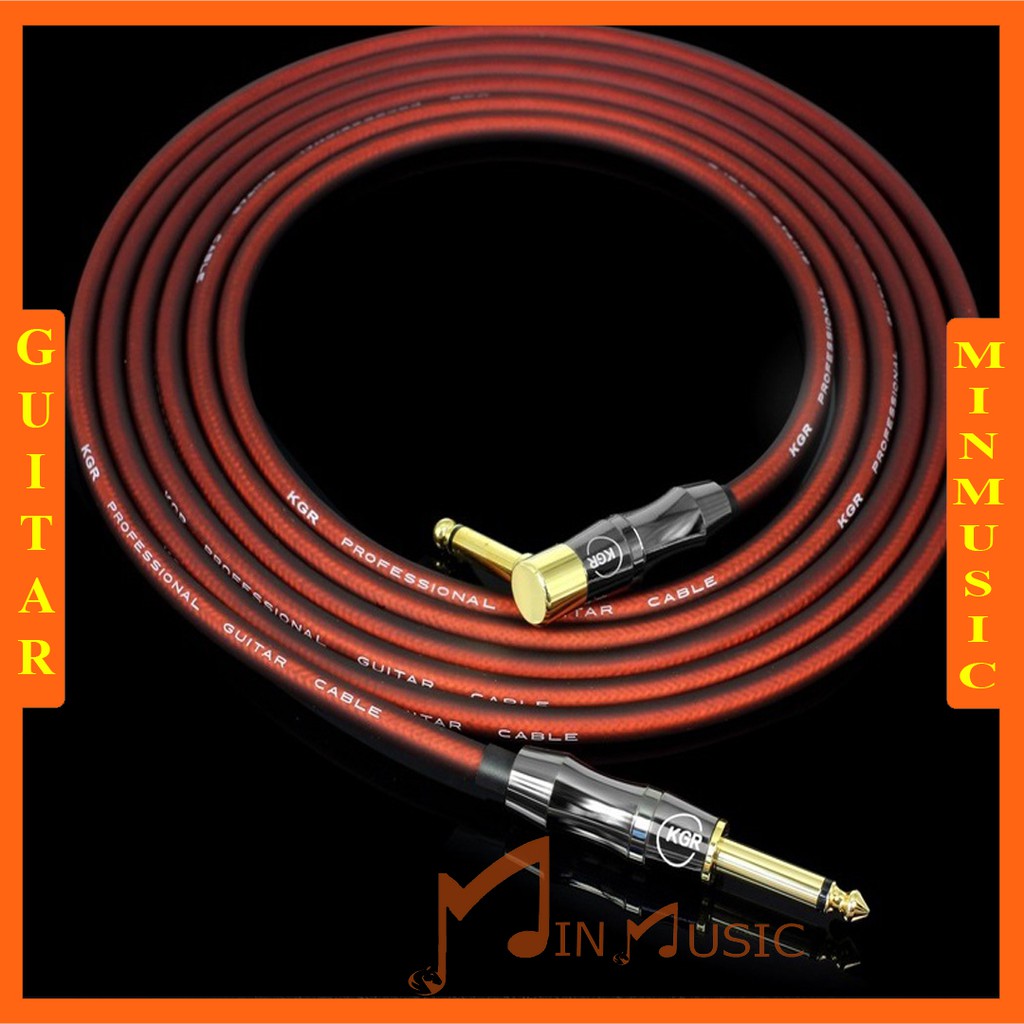 [Chính Hãng] Dây Line Jack Guitar 6 Ly KGR Dài 6m Chống Noise Chống Nhiễu, Dây Jack Cắm Đàn Guitar