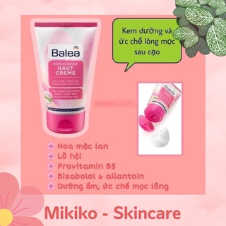 Kem dưỡng và ức chế mọc lông sau cạo, wax nội địa đức balea