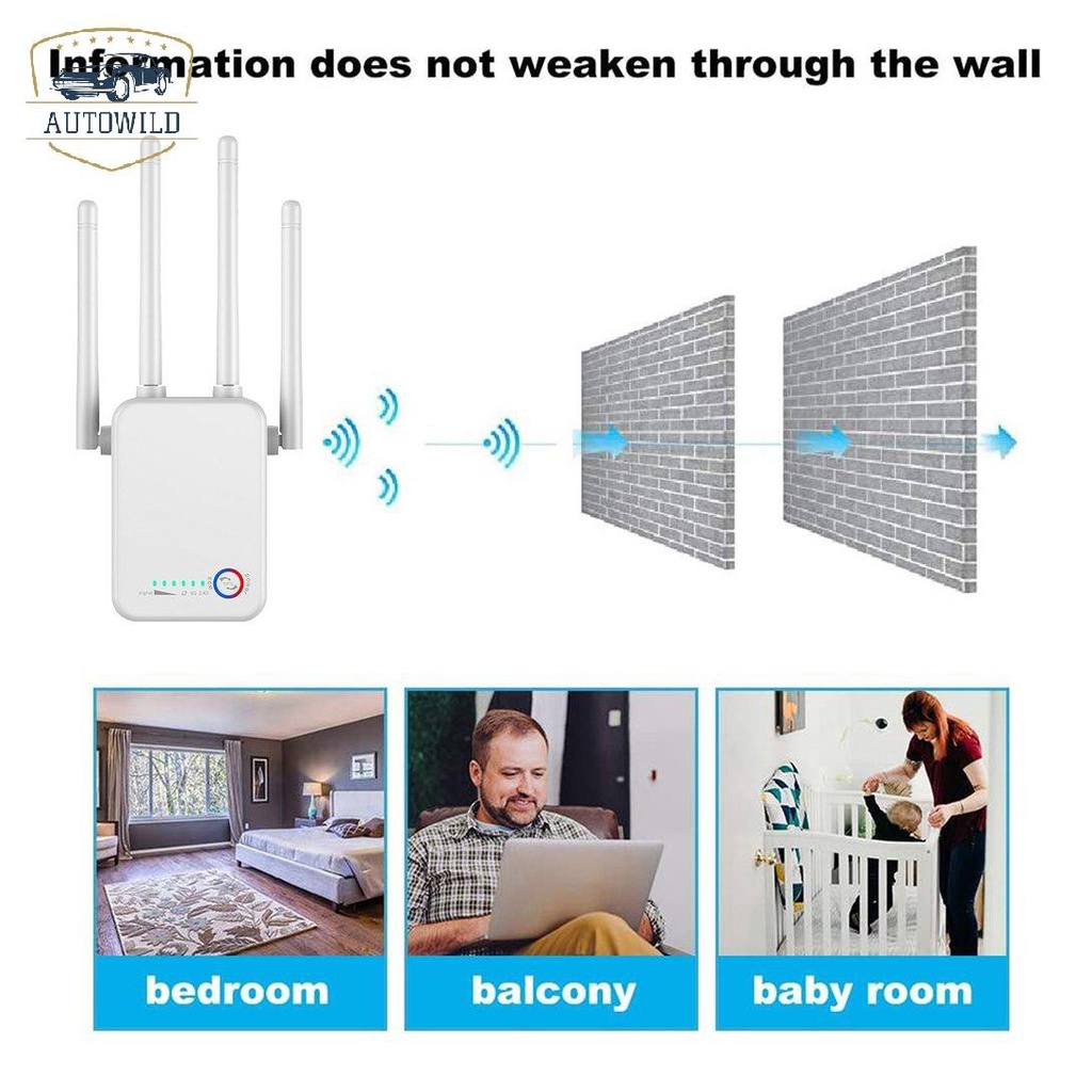 Thiết Bị Khuếch Đại Tín Hiệu Wifi Băng Tần Kép 1200mbps 5g | BigBuy360 - bigbuy360.vn