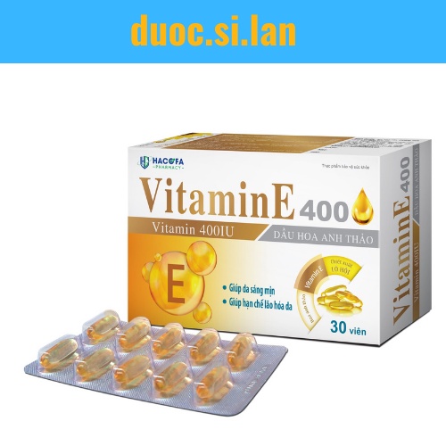 VITAMIN E 400 - HỖ TRỢ CÂN BẰNG NỘI TIẾT, DA SÁNG MỊN, GIẢM MỤN, DA NÁM SẠM, NGỪA LÃO HOÁ